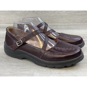 Betsy by Dr Comfort 4270 Women's Sandals 9.5M Burgundy Leather Maryjane Shoe